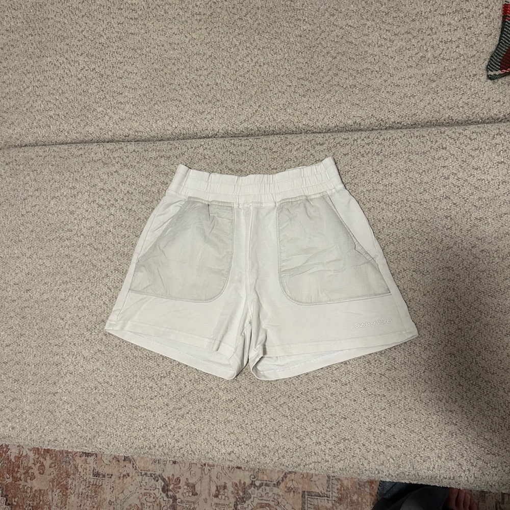 Outdoor Voices Women's Sweat Shorts in White